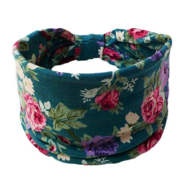 Boho Style Cotton Wide Printed Bandana Headbands For Women - Buy Confidently with Smart Sales Australia