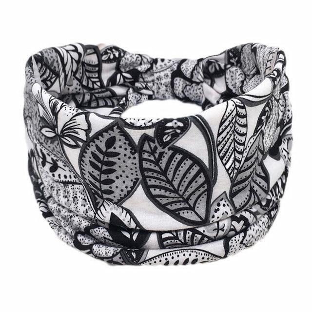 Boho Style Cotton Wide Printed Bandana Headbands For Women - Buy Confidently with Smart Sales Australia