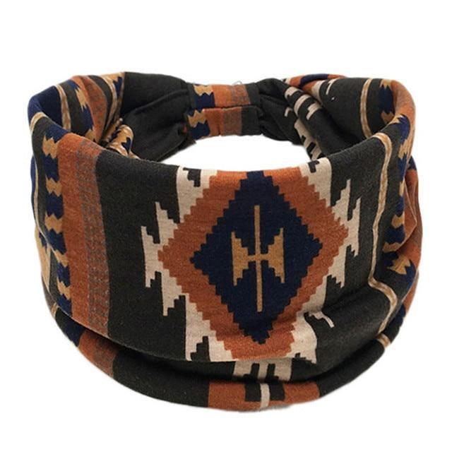 Boho Style Cotton Wide Printed Bandana Headbands For Women - Buy Confidently with Smart Sales Australia