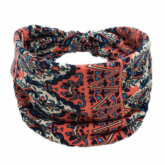Boho Style Cotton Wide Printed Bandana Headbands For Women - Buy Confidently with Smart Sales Australia