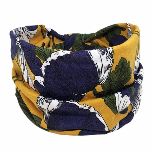 Boho Style Cotton Wide Printed Bandana Headbands For Women - Buy Confidently with Smart Sales Australia