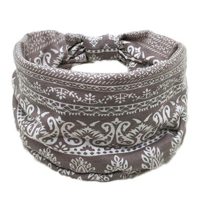 Boho Style Cotton Wide Printed Bandana Headbands For Women - Buy Confidently with Smart Sales Australia