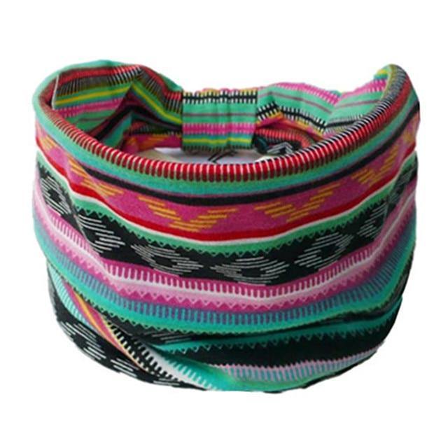 Boho Style Cotton Wide Printed Bandana Headbands For Women - Buy Confidently with Smart Sales Australia