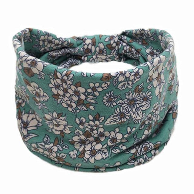 Boho Style Cotton Wide Printed Bandana Headbands For Women - Buy Confidently with Smart Sales Australia