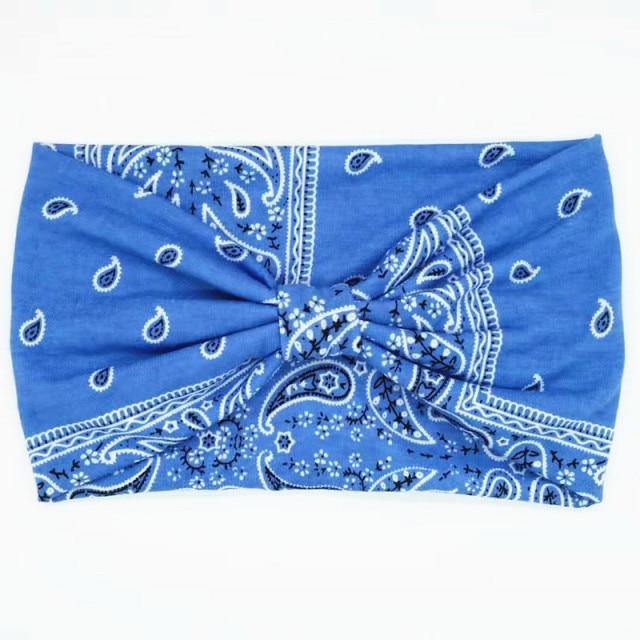 Boho Style Cotton Wide Printed Bandana Headbands For Women - Smart Sales Australia