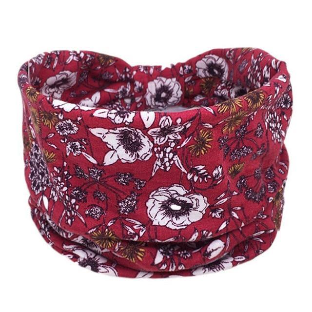 Boho Style Cotton Wide Printed Bandana Headbands For Women - Smart Sales Australia