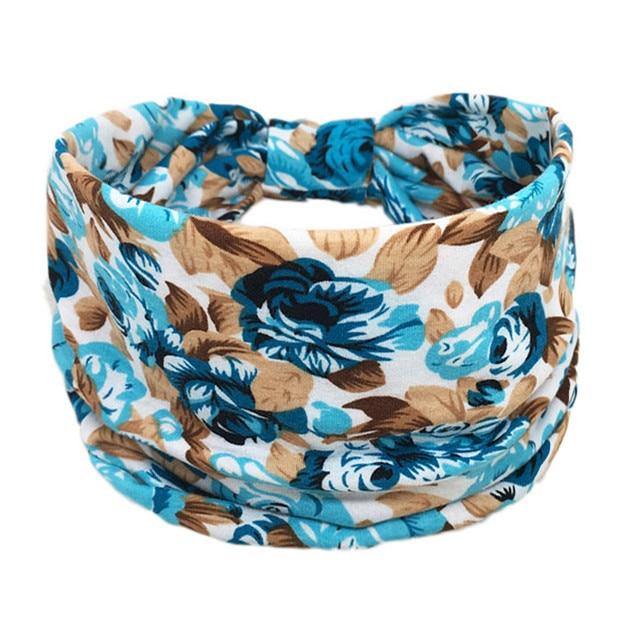 Boho Style Cotton Wide Printed Bandana Headbands For Women - Smart Sales Australia