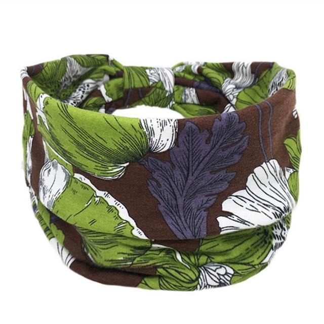Boho Style Cotton Wide Printed Bandana Headbands For Women - Smart Sales Australia