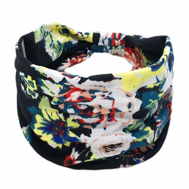 Boho Style Cotton Wide Printed Bandana Headbands For Women - Smart Sales Australia