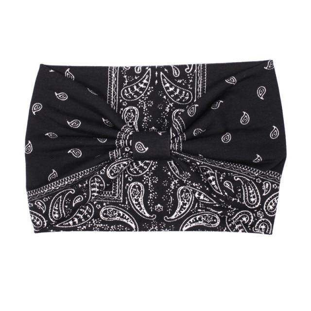 Boho Style Cotton Wide Printed Bandana Headbands For Women - Buy Confidently with Smart Sales Australia