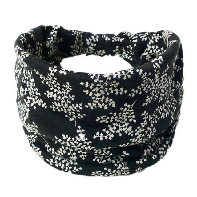 Boho Style Cotton Wide Printed Bandana Headbands For Women - Buy Confidently with Smart Sales Australia