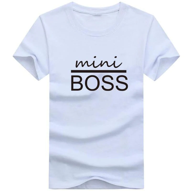 Boss Family Matching Cotton Shirts - Boss Man, Boss Lady and Mini Boss - Buy Confidently with Smart Sales Australia