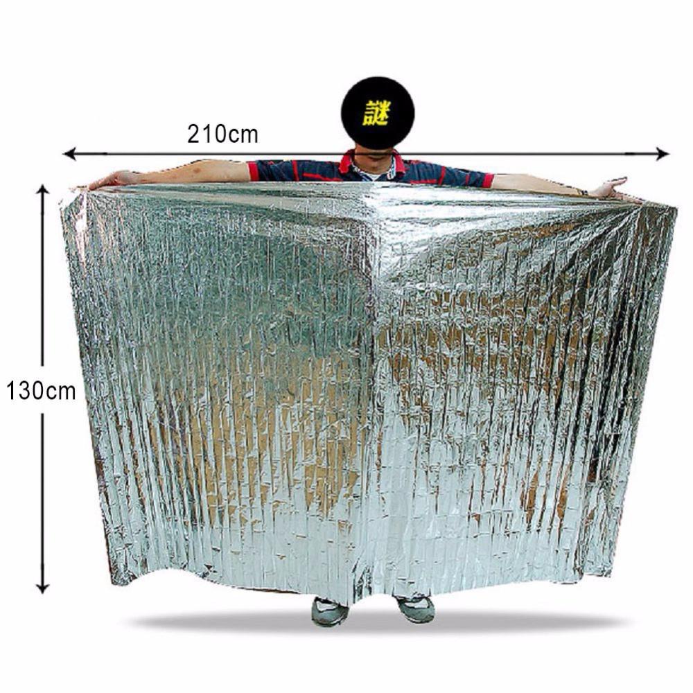 Camping Portable Emergency Blanket First Aid Survival Rescue Curtain Tent Tools Outdoor Hiking Kits Silver Golden 210*130cm 50g - Buy Confidently with Smart Sales Australia