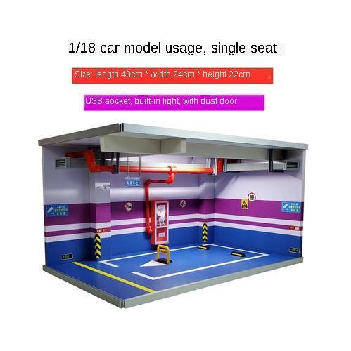 Car Toy Underground Parking Lot Simulation Box with Built-in Light and Dust Door - Buy Confidently with Smart Sales Australia