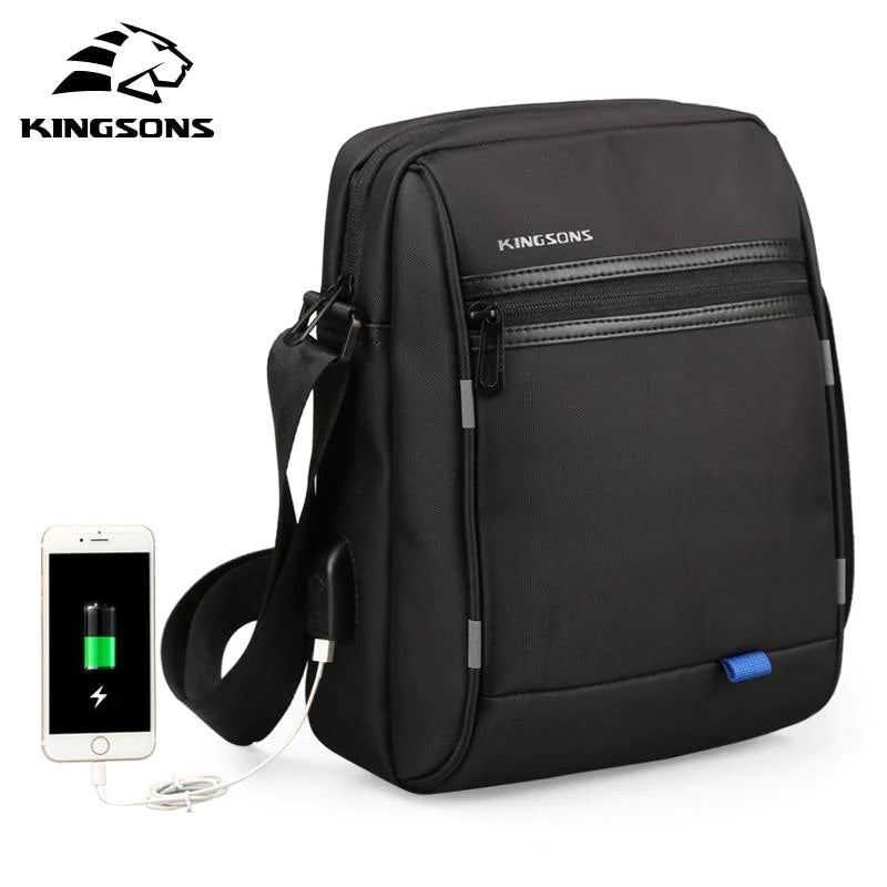 Casual Messenger Vintage Shoulder Bag with a USB interface For Men - Buy Confidently with Smart Sales Australia