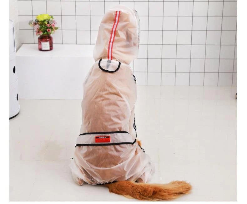 Clear Waterproof Raincoat for Pet Dogs - Buy Confidently with Smart Sales Australia