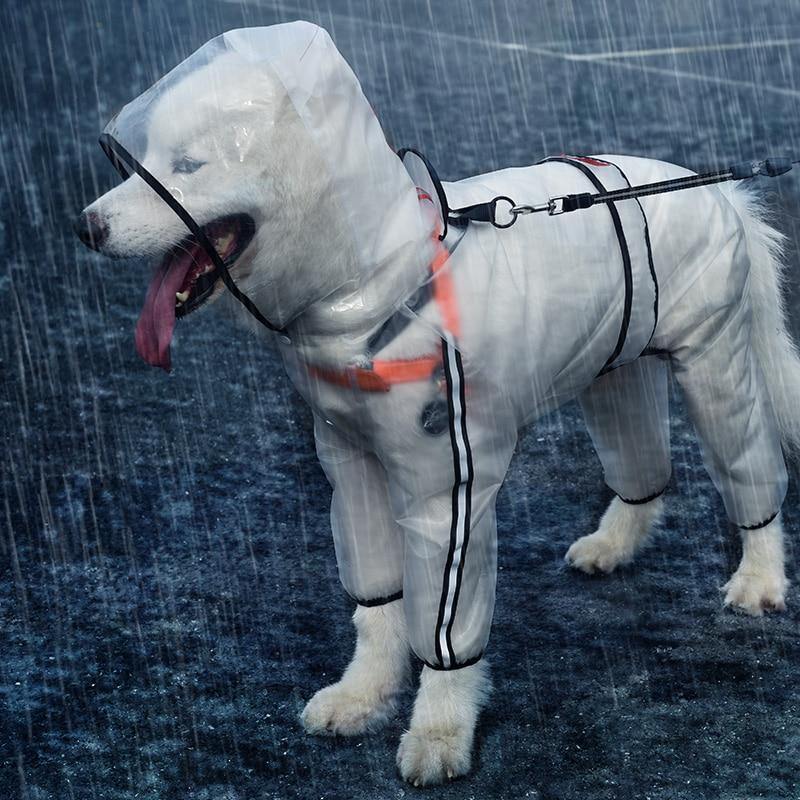 Clear Waterproof Raincoat for Pet Dogs - Buy Confidently with Smart Sales Australia