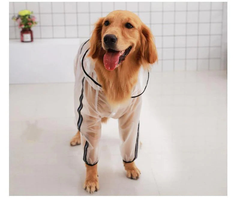 Clear Waterproof Raincoat for Pet Dogs - Buy Confidently with Smart Sales Australia