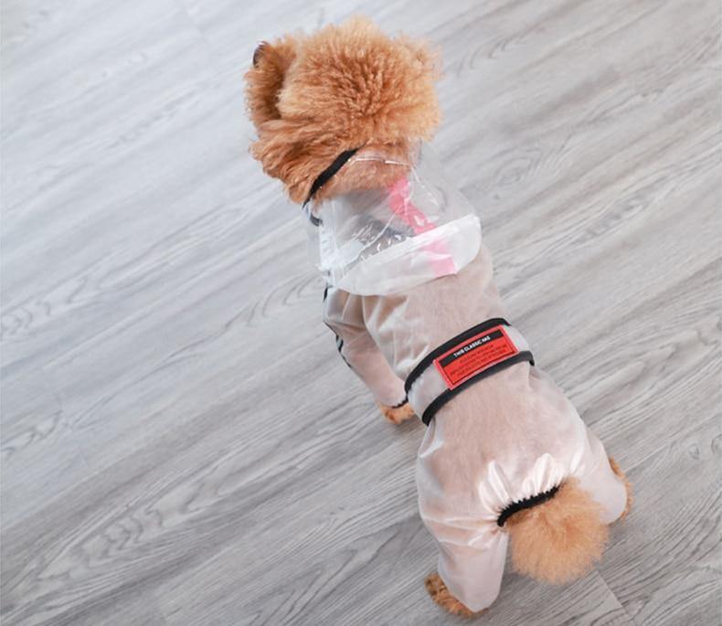 Clear Waterproof Raincoat for Pet Dogs - Buy Confidently with Smart Sales Australia