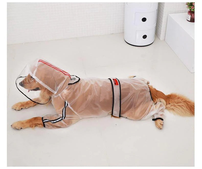 Clear Waterproof Raincoat for Pet Dogs - Buy Confidently with Smart Sales Australia