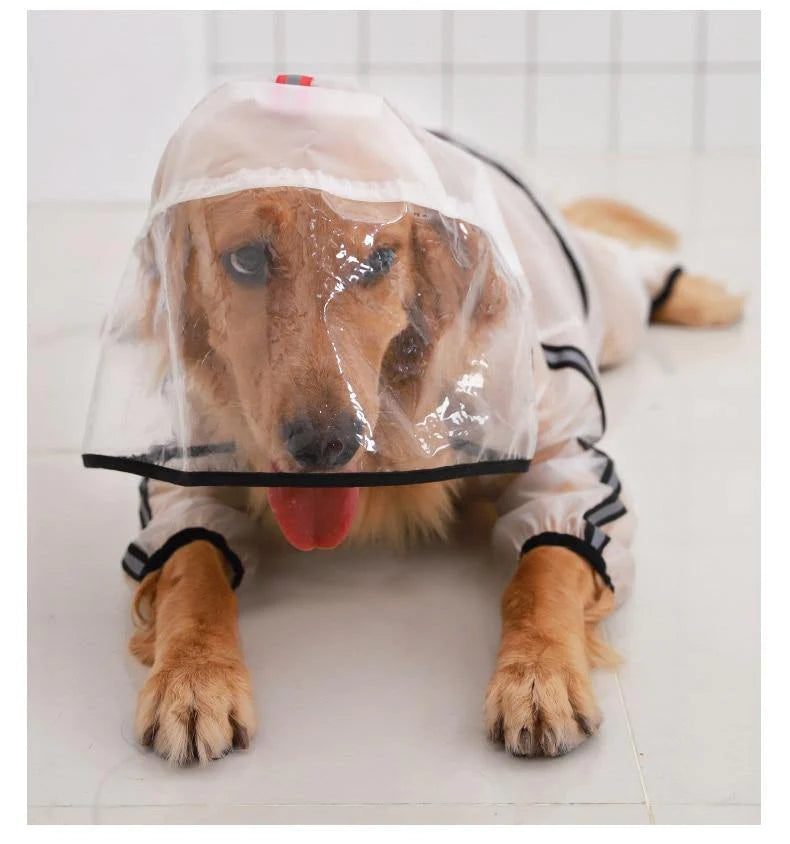 Clear Waterproof Raincoat for Pet Dogs - Buy Confidently with Smart Sales Australia