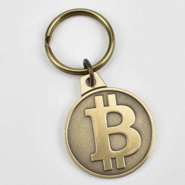 Commemorative Metallic Bitcoin Collection Coin Keychain and Banknote for Gifts and Souvenirs - Buy Confidently with Smart Sales Australia