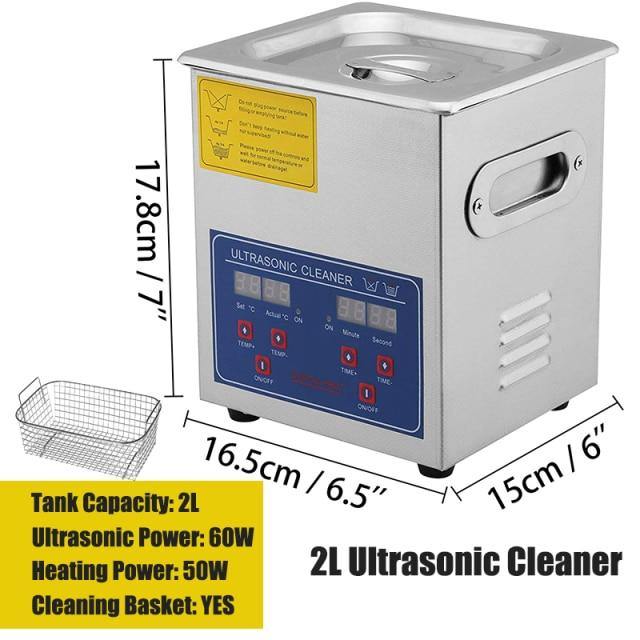 Convenient Ultrasonic Stainless Steel  Versatile Cleaner - Buy Confidently with Smart Sales Australia