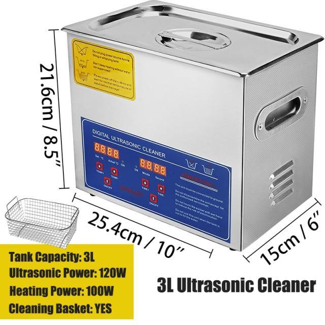 Convenient Ultrasonic Stainless Steel  Versatile Cleaner - Buy Confidently with Smart Sales Australia