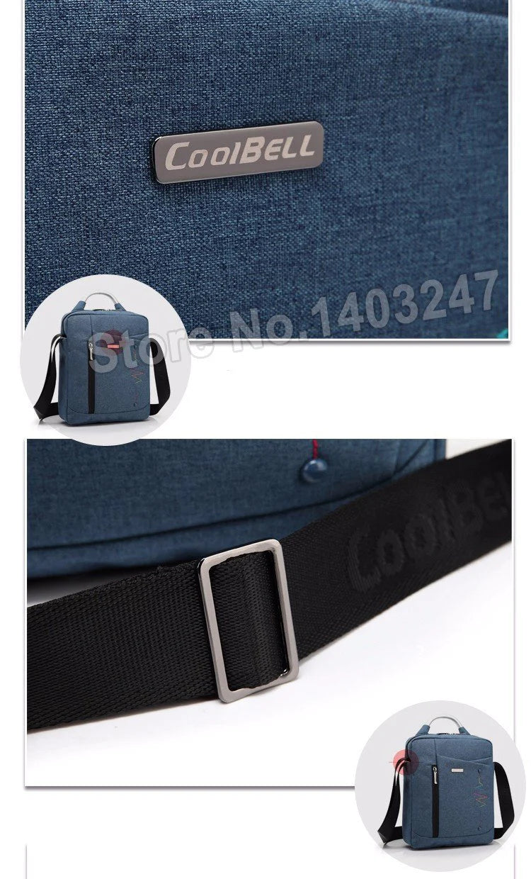 CoolBell Brand Casual Fashion Bag for iPad Air 2 3 iPad Mini iPad 4 Men Women Tablet Bag 8,10.6,12.4 inch Laptop Messenger Bag - Buy Confidently with Smart Sales Australia