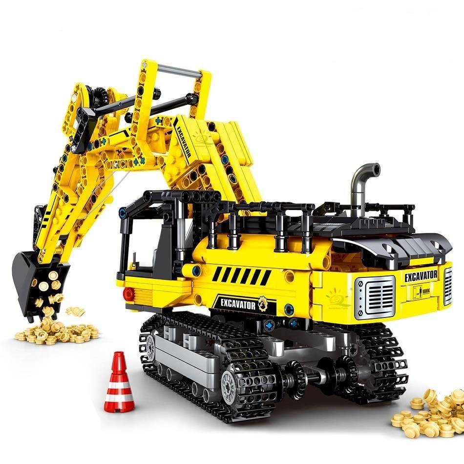 Crawler Excavator Small Building Blocks Self-Locking Bricks Toy For Kids - Buy Confidently with Smart Sales Australia