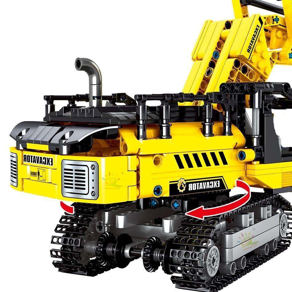 Crawler Excavator Small Building Blocks Self-Locking Bricks Toy For Kids - Buy Confidently with Smart Sales Australia