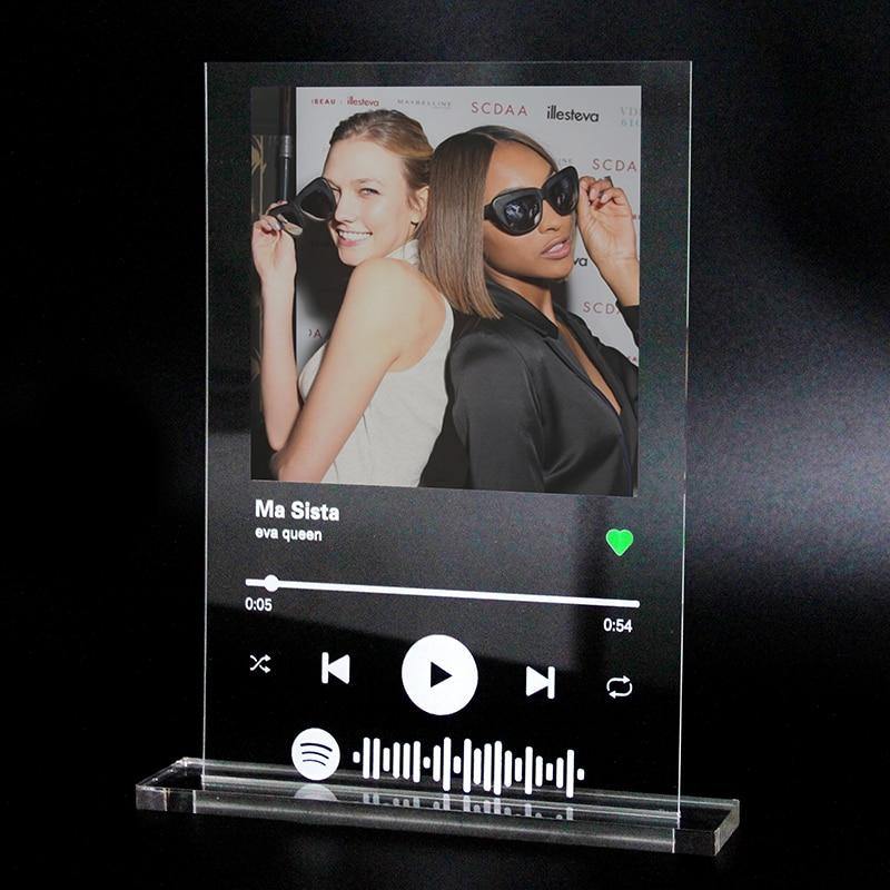 Customized Spotify Photo Printing on Transparent Lightweight Shatter-resistant Acrylic Glass - Buy Confidently with Smart Sales Australia