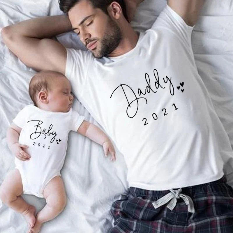 Matching outfits for mom 2025 dad and baby girl