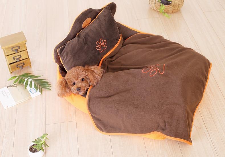 Detachable and Washable Pet Nest with Pillow and Blanket - Buy Confidently with Smart Sales Australia