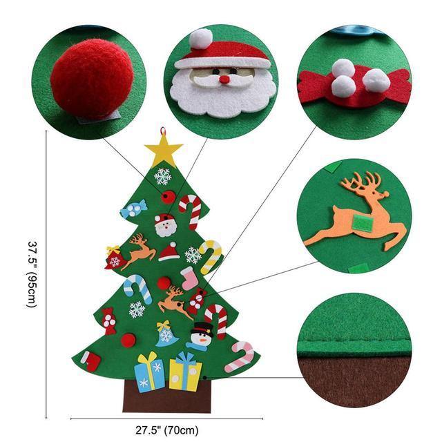 DIY Craft Felt Christmas Tree Presents for Kids and Home Ornament - Buy Confidently with Smart Sales Australia