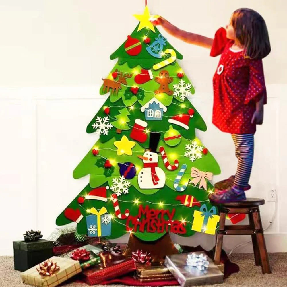 DIY Felt Fabric Christmas Tree for Christmas Gift and Home Decor - Buy Confidently with Smart Sales Australia