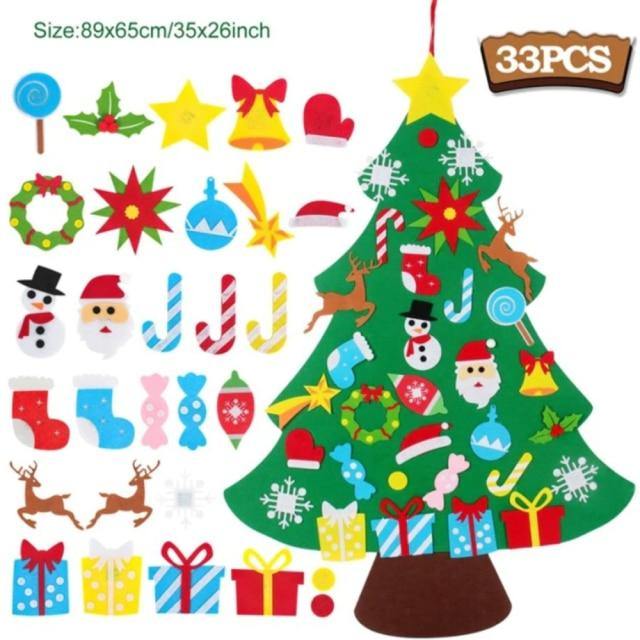 DIY Felt Fabric Christmas Tree for Christmas Gift and Home Decor - Buy Confidently with Smart Sales Australia