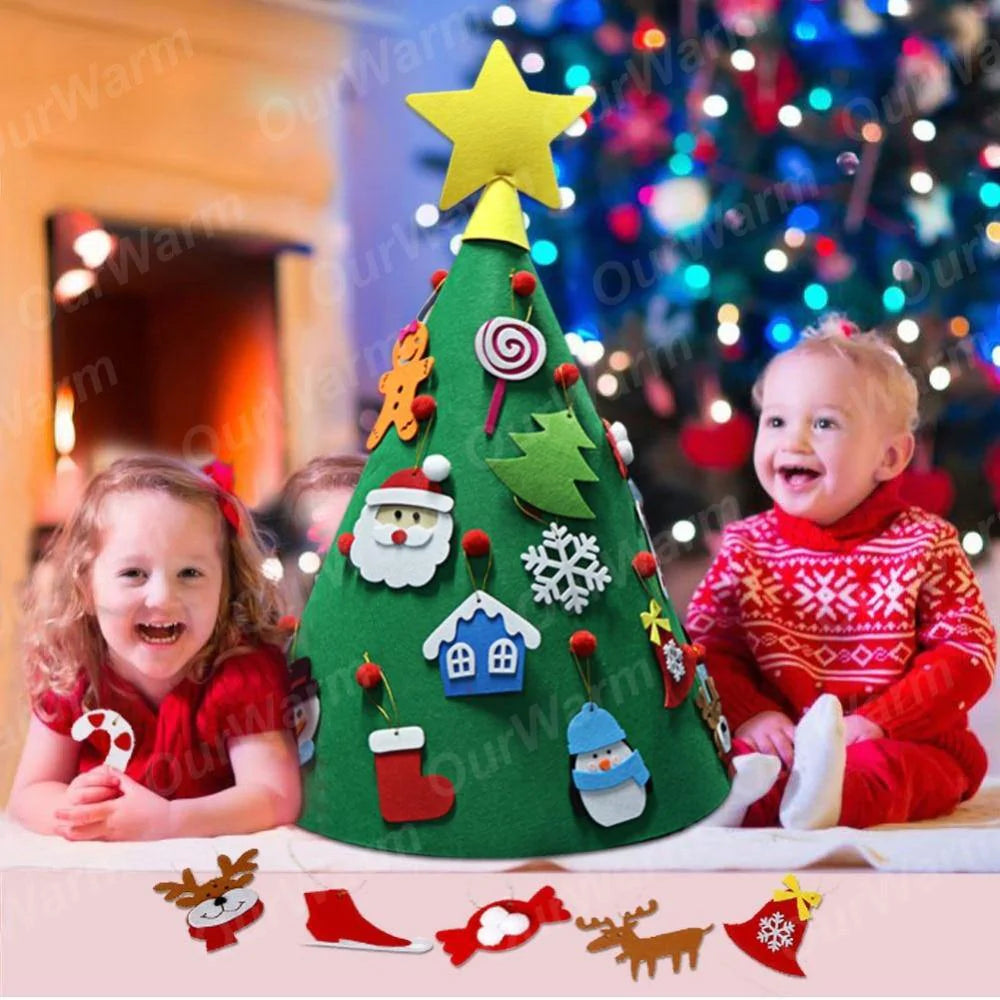 DIY Synthetic Felt Christmas Tree Toy for Kids and Home Decor - Buy Confidently with Smart Sales Australia