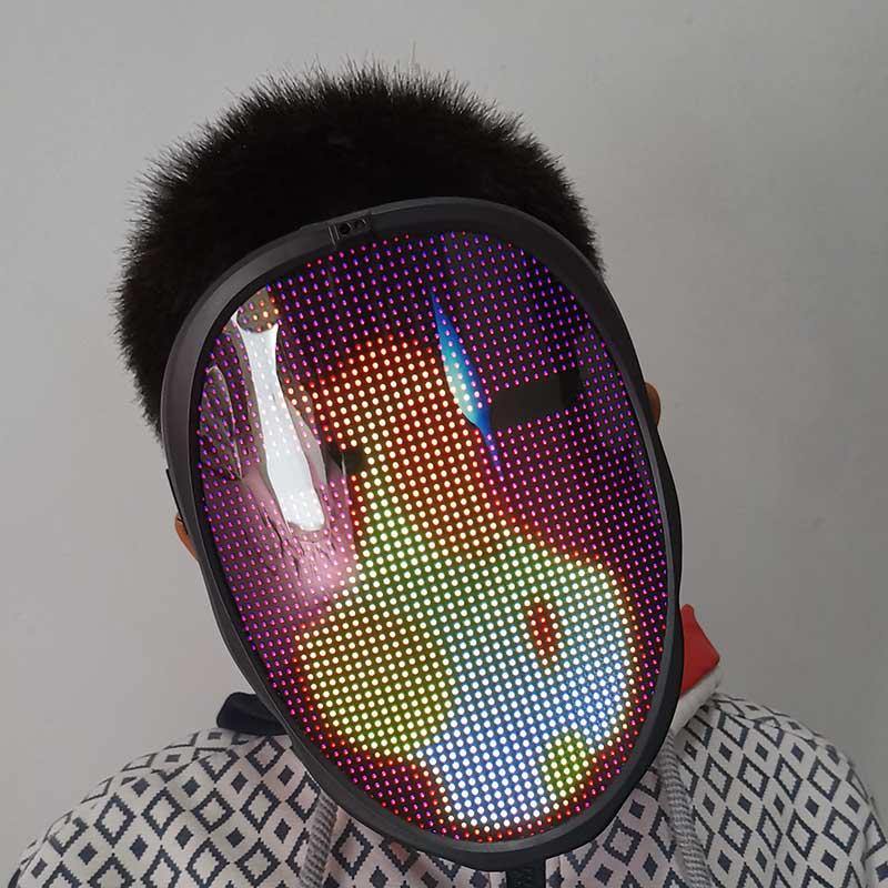 Face-Changing Bluetooth Headwear Costume for Parties with LED Screen - Buy Confidently with Smart Sales Australia