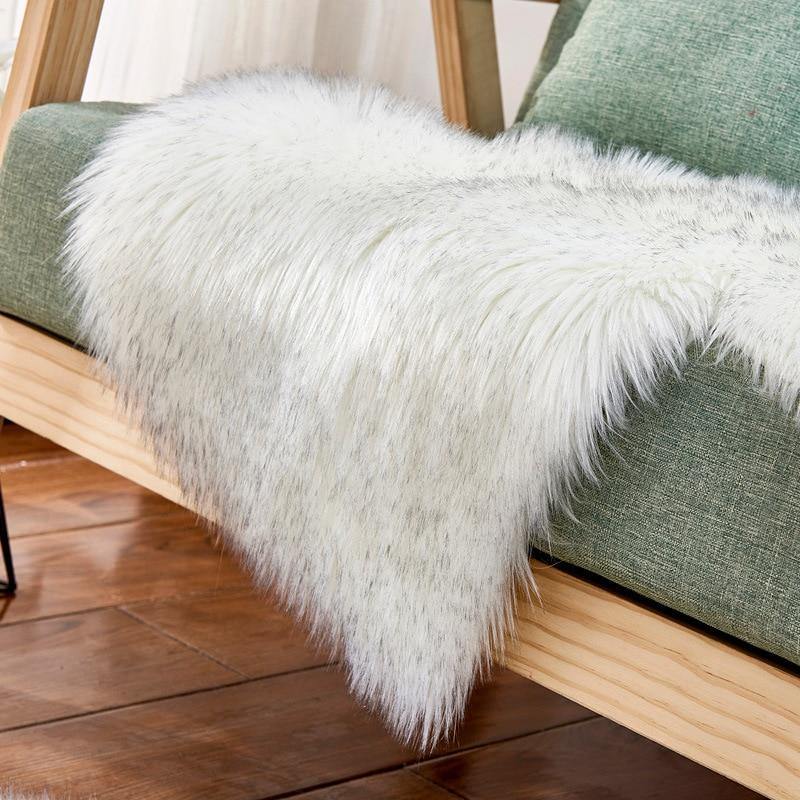 Fashionable Heart-Formed Plush Soft Fur Floor Mats - Buy Confidently with Smart Sales Australia