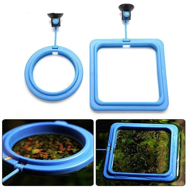 Fish Feeding Ring Floating Station with a Suction Cup For Fish Tanks/Aquariums - Buy Confidently with Smart Sales Australia