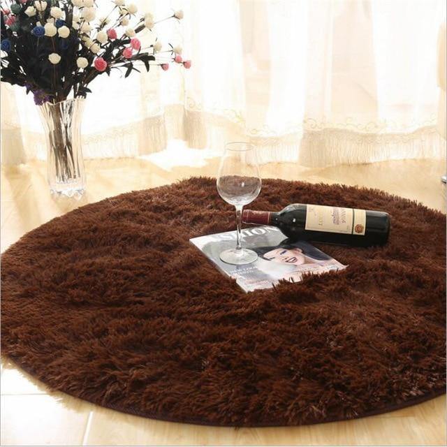 Fluffy Round Long Plush Rug Carpets - Buy Confidently with Smart Sales Australia