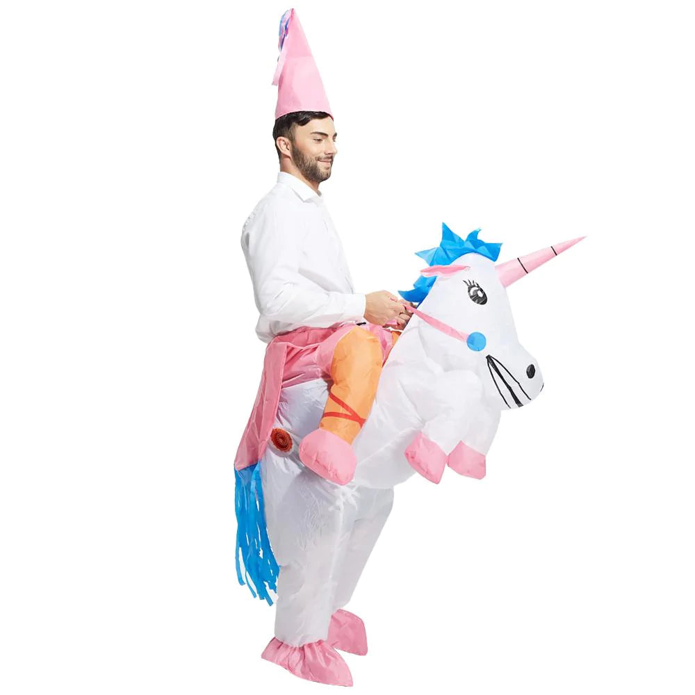 Funny Inflatable Adult & Child Halloween Mascot Costumes - T Rex, Alien and Unicorns - Buy Confidently with Smart Sales Australia