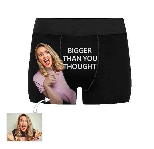 Funny Personalized Boxer Briefs for Men Gift for Boyfriend or Husband - Buy Confidently with Smart Sales Australia