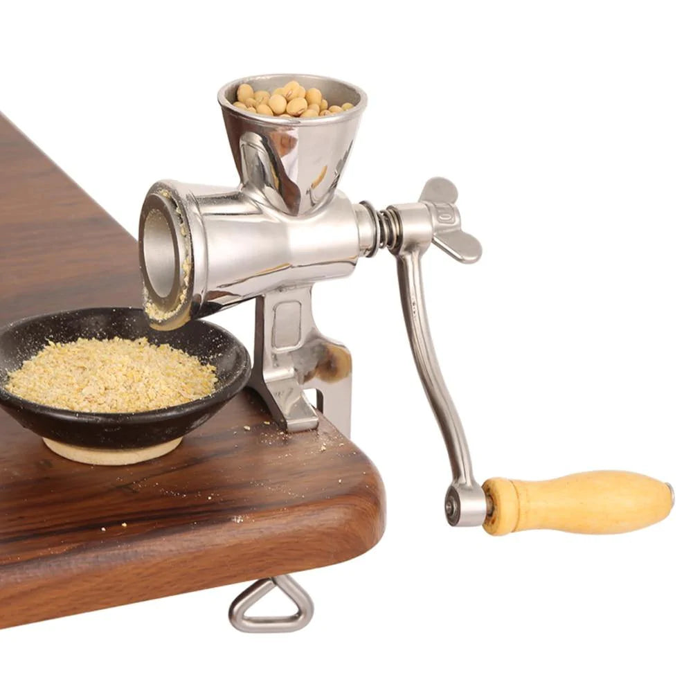 Handheld Rotating Stainless Steel Food Mill - Coffee & Grain Grinder - Buy Confidently with Smart Sales Australia