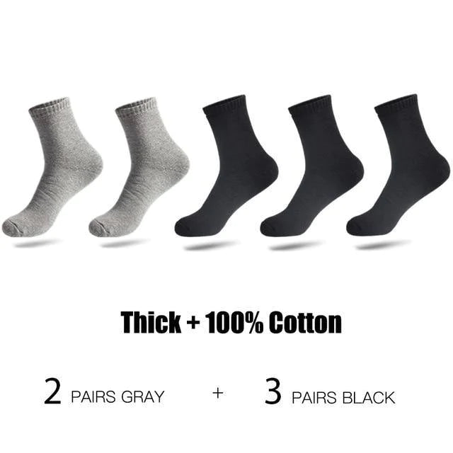 High-Quality Thicken Warm Cotton 5 pair Socks For Men - Buy Confidently with Smart Sales Australia