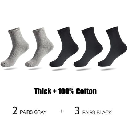 High-Quality Thicken Warm Cotton 5 pair Socks For Men - Buy Confidently with Smart Sales Australia