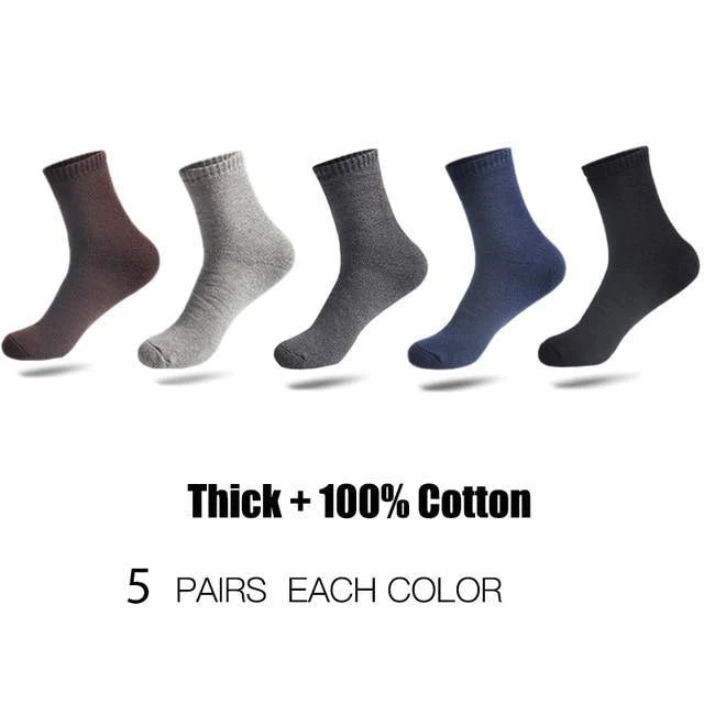 High-Quality Thicken Warm Cotton 5 pair Socks For Men - Buy Confidently with Smart Sales Australia