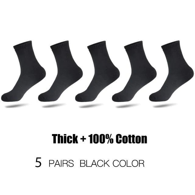 High-Quality Thicken Warm Cotton 5 pair Socks For Men - Buy Confidently with Smart Sales Australia