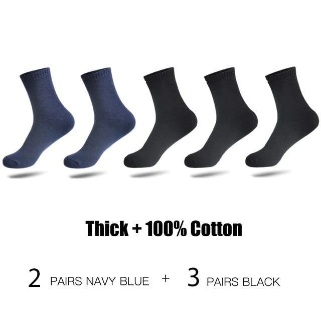 High-Quality Thicken Warm Cotton 5 pair Socks For Men - Buy Confidently with Smart Sales Australia